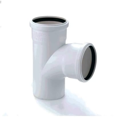 REHAU RAUPIANO PLUS Enkelvoudige aftakking DN 110/110, 87 graden, max flow, 11230051001
