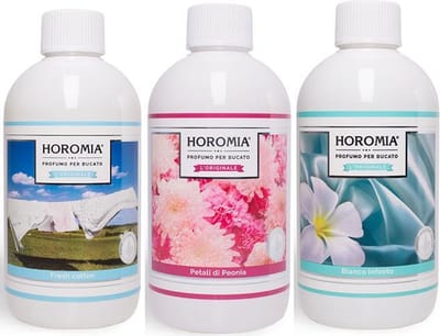 Wasparfum Horomia | set 3 x 500 ml Fresh cotton, Petali di peonia, Bianco infinito