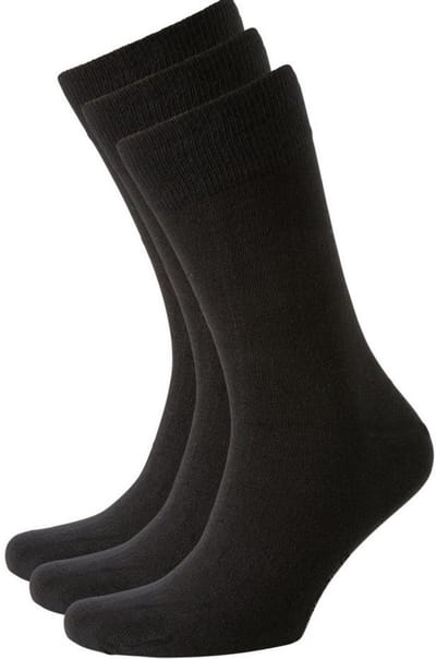 Marco Rossi Heren Alpaca Thermosokken - Alpaca - Thermo - 3 Paar - Zwart - Alpacawol - Warme Sokken - Huissokken - Thermosokken - Wintersokken - Maat 39-42