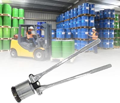 Oliedrum Afdichter - Vat Sluiting - Industrieel Afdichten - 16 Geharde Kaken - 200L Vaten - Zilver
