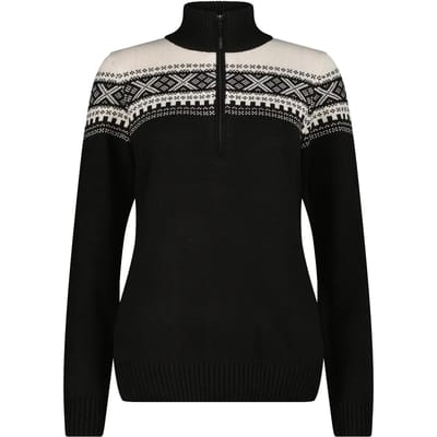 Vrouwelijke half zip pull CMP Wooltech