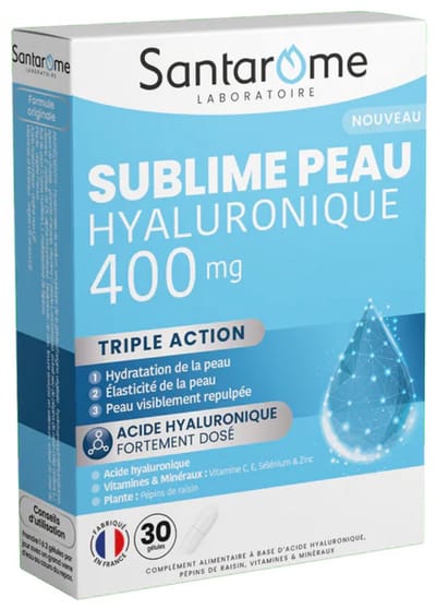 Santarome Sublime Peau Hyaluronique 400 mg 30 Capsules