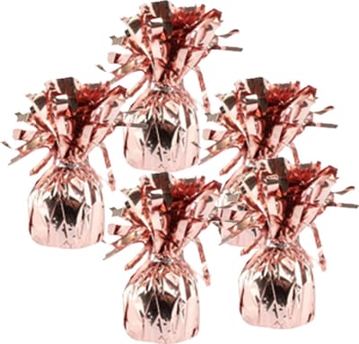 Haza Ballon gewichtjes - 10x - rose goud - 170 gram - gewichtjes voor helium ballontrosjes