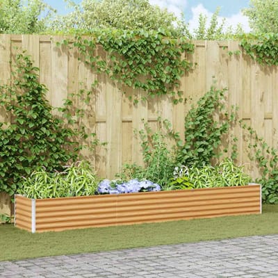 vidaXL - Verhoogde - plantenbak - Lichtbruin - 290 - x - 50 - x - 36 - cm