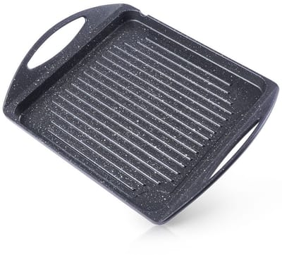 Orion GRANDE Serie - Granieten Grillplaat - 34x26,5 cm - Niet-aanbakbaar - Voor Alle Kookplaten