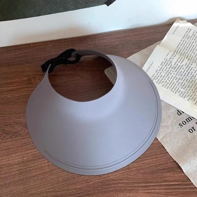 Chapeau d'été ciel bleu pour femme, chapeau de soleil intégré sans marque, nouveau chapeau de soleil en soie anti-UV et anti-lumière gray