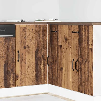 vidaXL - Onderkast - Kalmar - bewerkt - hout - oud - houtkleurig