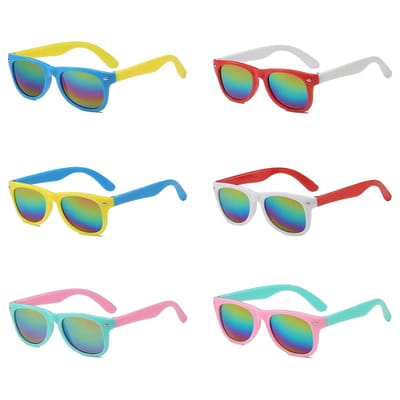 Cosensi - Kindersunglasses - UV400 Bescherming - Perfect voor Feestjes - Multicolor - Zomeraccessoires - Party Supplies - Geschikt voor Kinderen - ...