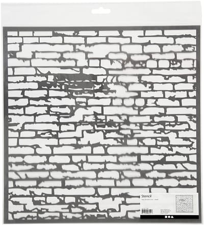 Sjabloon, stenen muur, afm 30,5x30,5 cm, dikte 0,31 mm, 1 vel