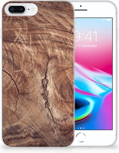 TPU Hoesje voor Apple iPhone 7 Plus | 8 Plus Bumper Hoesje Tree Trunk