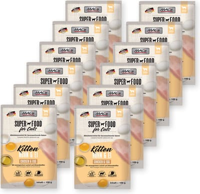 MAC's kittenvoer kip & ei - superfood voor kitten 12 x 100g