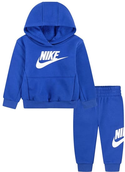 Nike Kids Club Fleece Set Met Lange Mouwen Blauw 12 Months Jongens,Meisjes