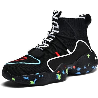 Dames- en herensneakers Ademende hardloopschoenen Buitensport Mode Comfortabel Casual Koppels Gym Herenschoenen 35 black