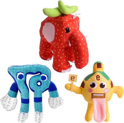 Grappige Brainrot Pluche Speelgoed Olifant, Aardbei, Origineel Cadeau voor Kinderen en Volwassenen, Perfect voor Kamerdecoratie en Verzamelobjecten