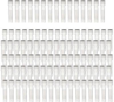 Set van 100 laboratoriumtestbuizen van 2 ml van transparant plastic met deksel en schaalmarkeringen voor nauwkeurige metingen