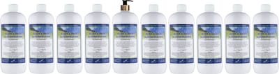 Body & Hair Alpenkruiden 1 liter met gouden pomp - set van 10 stuks - 2 in 1 voor lichaam en haar - voordeelverpakking