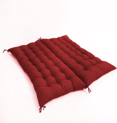 Buitenbankkussen - Tuinkussen met rugleuning - Comfortabel Zitten - 8 cm dik - 150 x 100 cm - Rood