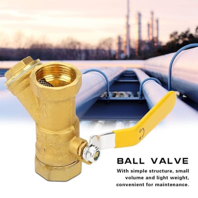 Filtre Y Laiton Vanne à bille 1 BSP DN25 Filetage femelle pour Eau Gaz Huile