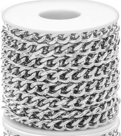 Roestvrijstalen Platte Curb Ketting 5 Meter 10mm Verdraaid voor Sieraden Maken