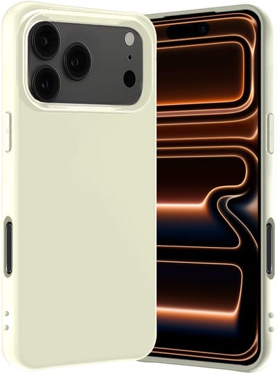 Hoes - Geschikt voor iPhone 17 Pro / 18 Pro - Sterk & Shockproof - Hoesje Cover - Siliconen Case - Wit