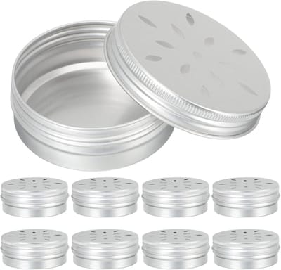 Aluminium Geurblikjes - Snuffel Trainingsblikken - Hondengeur Training - Lichtgewicht Levensmiddelkwaliteit - 6.8 x 6.8 x 3 cm - Zilver