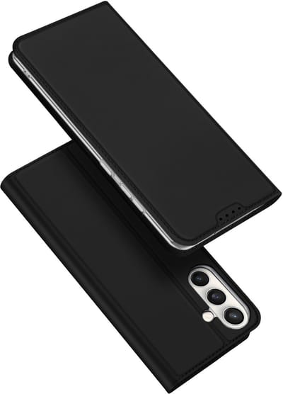 Dux Ducis Geschikt voor Samsung Galaxy S25 FE - Slim bookcase hoesje - Zwart