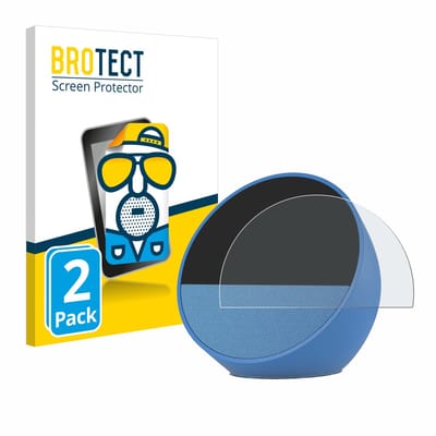 BROTECT - Screenprotector voor Amazon Echo Spot 2024 - Folie Beschermfolie matte 2 Stuks