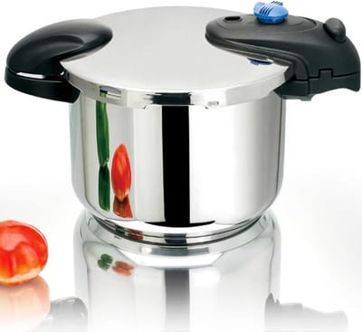 AHD® Snelkookpan Inductie - Slowcooker - Snelkookpan 6 Liter - Snelkookpan Elektrisch - Snelkookpan Tefal - Zilver - 34cm x 20cm x 27cm