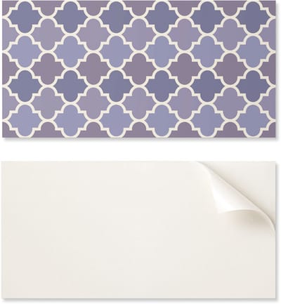 Set zelfklevende vinyltegels met geometrisch patroon en motief, 6x60x30 cm