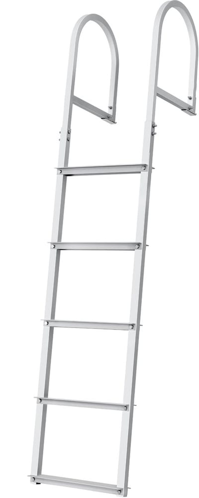 Afneembare Dockladder – 5 Treden – 227 kg Draagvermogen – Aluminiumlegering met 3,1 Inch Brede Treden – Antislip Rubberen Mat – Eenvoudige Installatie voor Schepen