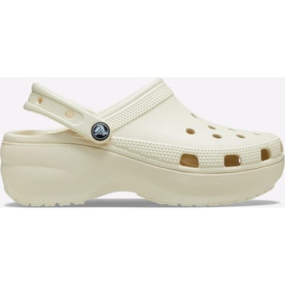 Crocs - Classic Platform Clog Women - Plateauzool Clogs - Beige - maat 41/42