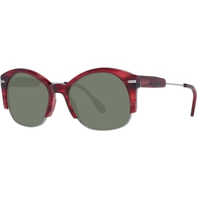 Serengeti zonnebrillen Vinita SS529004 Zilver rood gestreept gepolariseerd groen 555 nm