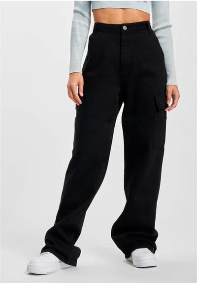 DEF - Loose cut Cargobroek - XS - Zwart