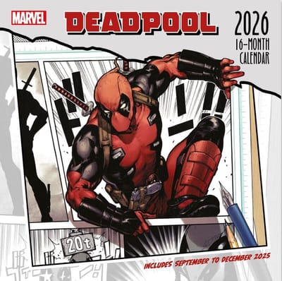 Deadpool 2026 Muurkalender Unisex Muurkalender - meerkleurig - Standard