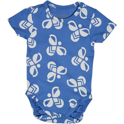 Hummel kinderbody met korte mouwen Hmlmini Bold Bee Aop S/S 232482