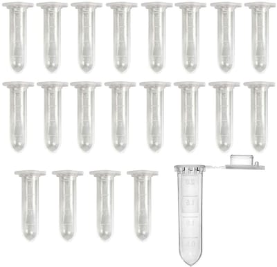 Microcentrifuge Tubes 2 ml Transparante Plastic Centrifuge Testbuizen voor Monsteropslag met Kliksluiting en Ronde Bodem, Verpakking van 150 Stuks