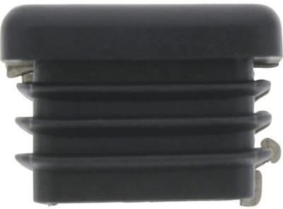 TARROX Afdek- Insteekdop voor vierkante buis 20 x 20 mm zwart, 16 stuks