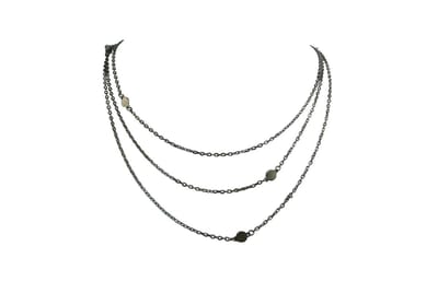 Stainless steel - lange ketting - dames - zilverkleurig - FlowJewels