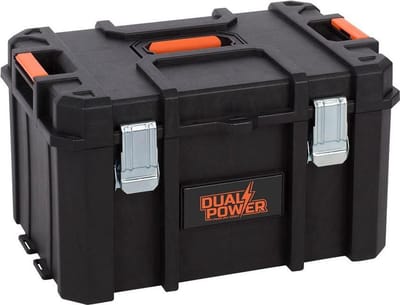 Dual Power Gereedschapskist POWDPTB02 - Groot formaat - B37,1xL52,8XH28,4 cm- Gereedschap