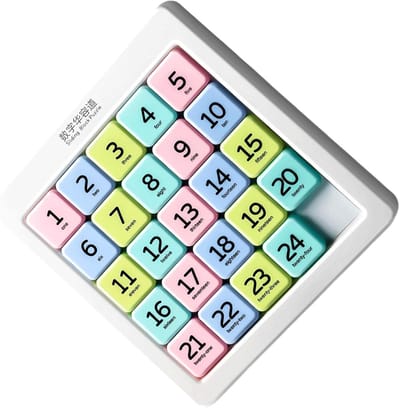 Cijfer Schuifpuzzel - Hersenkraker Spel - Mentale Training - Compact Reisformaat - 14x16 cm - Enkele Kenmerken