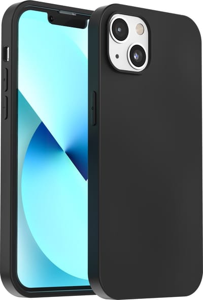 My Case hoesje geschikt voor iPhone 13 Zwart Hoesje Siliconen Case Cover - Zwart
