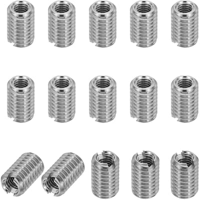 Threaded insert M5 naar M3 x 8 mm, roestvrij staal, reductiemof, schroefadapter voor reparatie en bevestiging