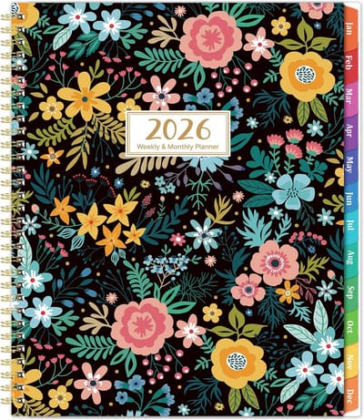 Grote Jaarplanner 2026 Week & Maand Agenda (Januari t/m December) - Inclusief Tabs