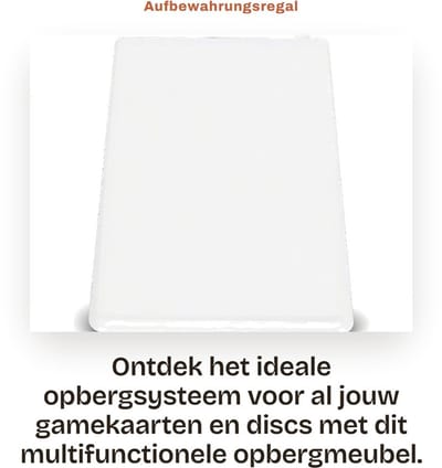 Dailygoods- Opbergrek Universeel Ontwerp - Multifunctionele Disc-Box - Opbergrek voor Gamekaarten - Duurzaam ABS-Materiaal - Eenvoudige Installatie - Veilige Opslag - Gamekaartenhouder