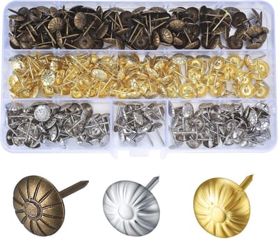 Decoratieve punaises 450 stuks in brons, goud en zilver - 11 x 17 mm voor meubels en decoratie
