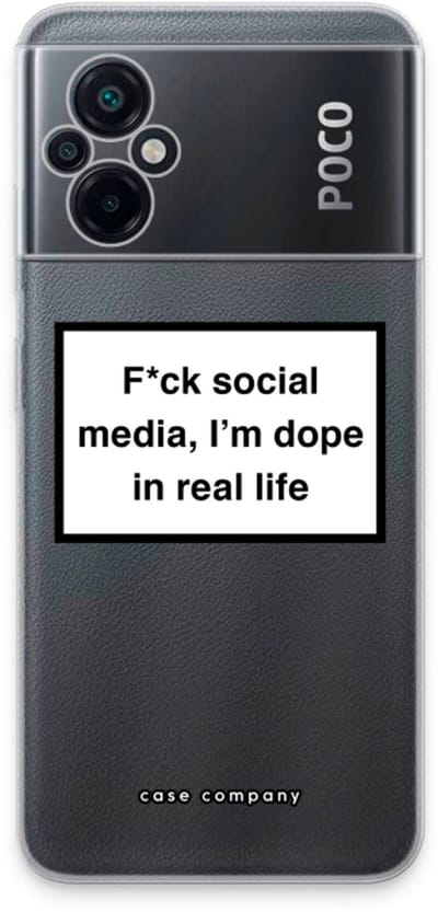 Case Company® - Hoesje geschikt voor Xiaomi Poco M5 hoesje - I'm dope - Soft Cover Telefoonhoesje - Bescherming aan alle Kanten en Schermrand