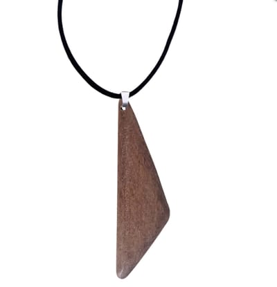 Ketting- driepunt- hout- bruin -verstelbaar- Charme Bijoux