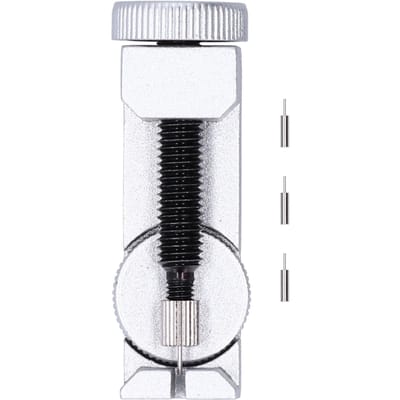 Outil de retrait de maillons de montre réglable en acier pour bracelet de montre, outil de réparation de montre avec 3 broches white