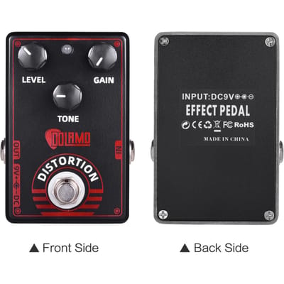 Dolamo D 4 High Gain Distortion Gitaareffectpedaal Echt Brits Stijl Effectpedaal met True Bypass voor Elektrische Gitaar zwart