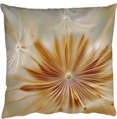 Sierkussens - Kussentjes Woonkamer - 50x50 cm - Paardenbloem - Beige - Abstract - Modern - Natuur